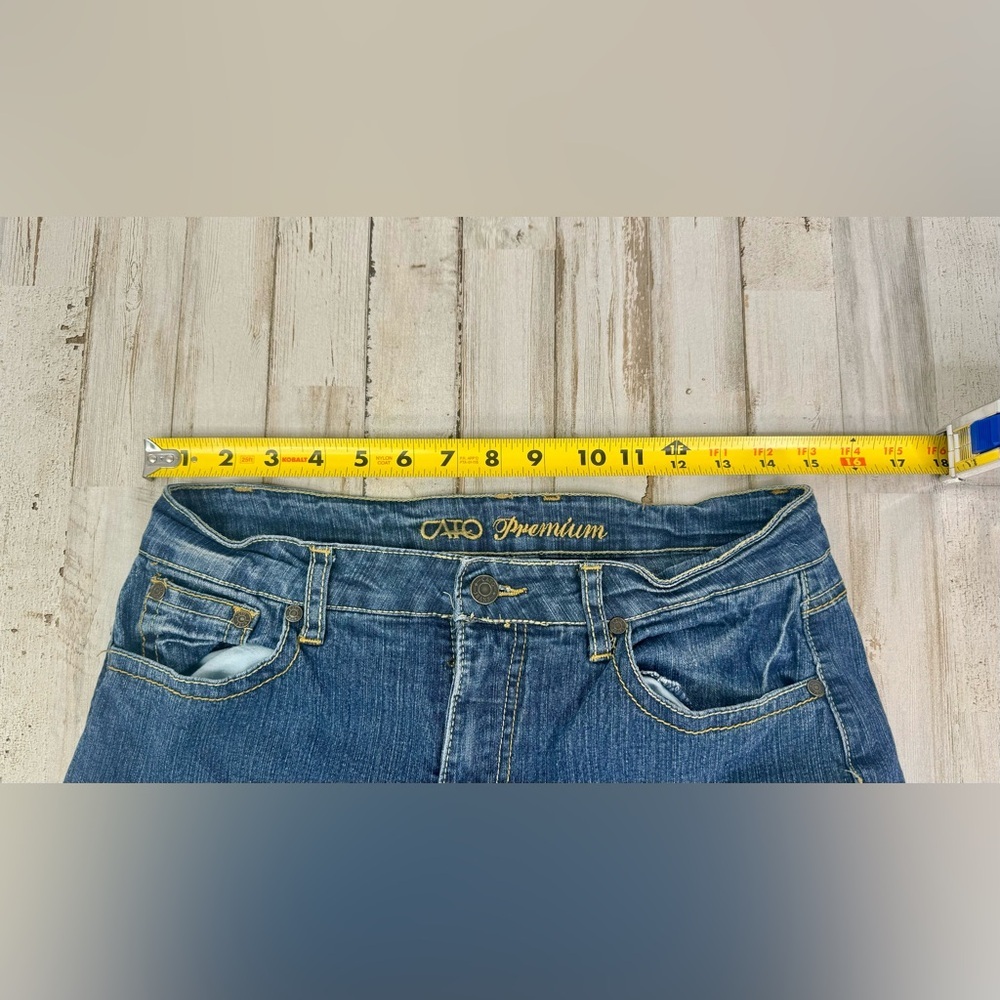 Cato Premium Jeans Women's 10 32x32 Blue Straight Leg high Rise - Picture 6 of 11